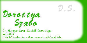 dorottya szabo business card