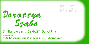 dorottya szabo business card